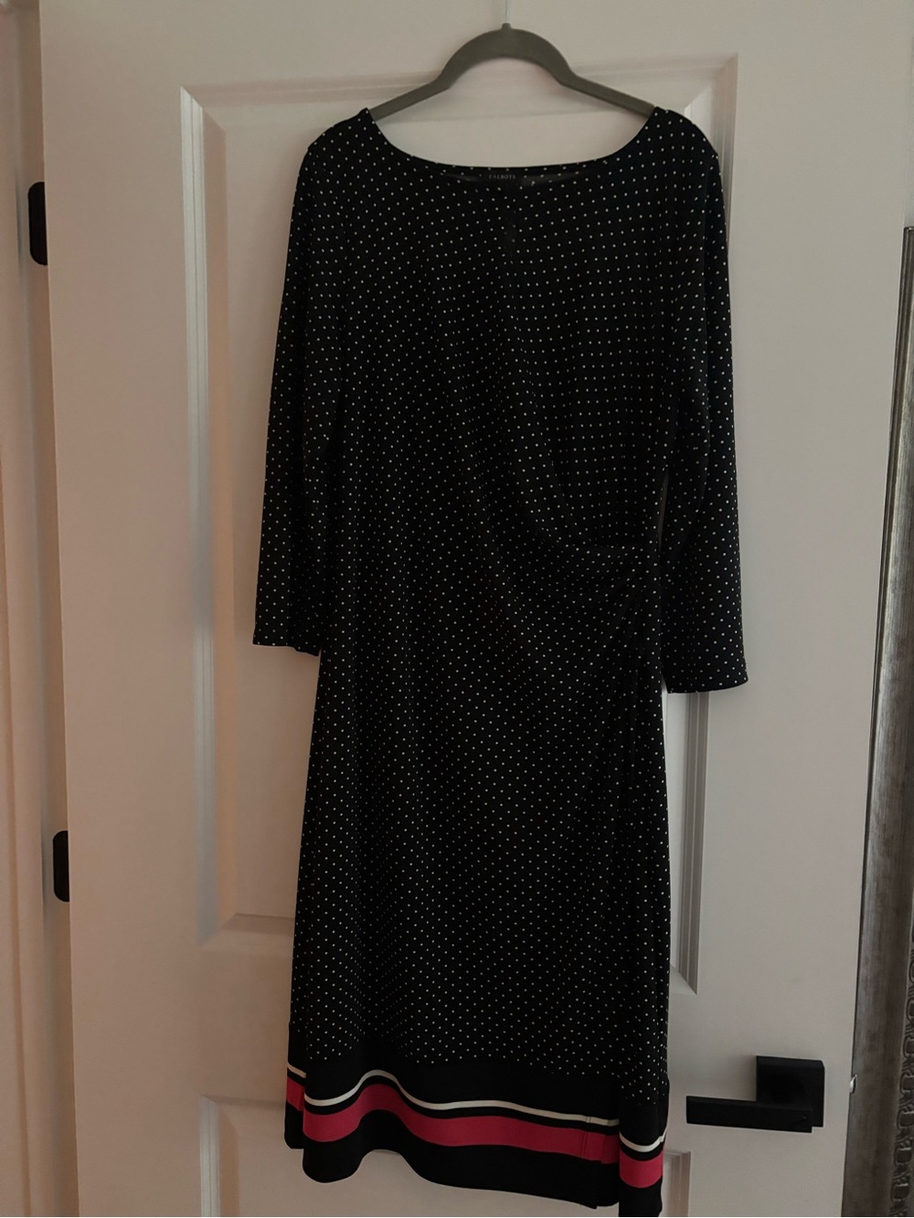 Talbots Black and White Polka Dot Women's Dress